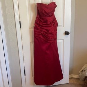 red formal dress